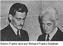Edwin Franko and son Richard Franko Goldman