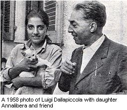 Luigi Dallapiccola with daughter Annalibera and friend