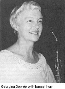 Georgina Dobree with basset horn